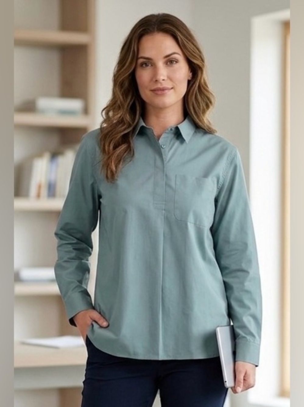 French Connection Women's Long Sleeve 1/4 Button Down Shirt NWT Various Sizes